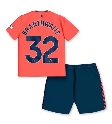 Everton Jarrad Branthwaite #32 Segunda Equipación Niños 2023-24 Manga Corta (+ Pantalones cortos)